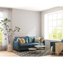 Ver imagem 6 de Papel de Parede Adesivo Relevo 3d Branco e Dourado 2,80m