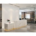 Ver imagem 4 de Papel de Parede Adesivo Relevo 3d Branco e Dourado 2,80m