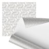 Papel de Parede Adesivo Relevo 3d Branco e Dourado 2,80m - 1