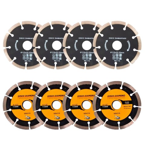 Kit 8 Disco Serra Circular Lâmina 115mm Mármore Concreto