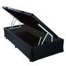 Base Box Baú Solteiro Belos Sonhos Sintético Preto 41x88x188 - 1