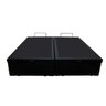 Base Box Baú Casal Bipartido Belos Sonhos Sintético Preto 41x138x188 - 4