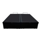 Ver imagem 4 de Base Box Baú Casal Bipartido Belos Sonhos Sintético Preto 41x138x188