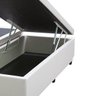 Base Box Baú Casal Bipartido Belos Sonhos Sintético Branco 41x138x188 - 2