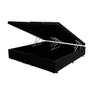 Base Box Baú Queen Bipartido Belos Sonhos Sintético Preto 41x158x198 - 2