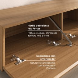 Rack para Tv até 75 Polegadas 180cm Aruá CabeCasa MadeiraOriginals - 7