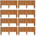 Ver imagem 5 de Kit 4 Metros Cerca de Madeira Contenção Limitador Divisor Stain Mogno