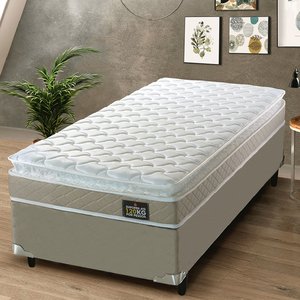 Cama Box Solteiro Colchão Espuma D33 Pillow Top Millenium Hellen
