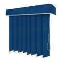 Ver imagem 1 de Persiana Vertical Azul - 1,40m Larg X 2,30m Alt - Tecido Blackout - Persianet