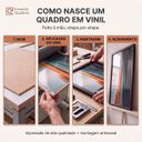 Ver imagem 6 de Kit 3 Quadros Folhagem Verde Dourado Aquarela com Moldura Branca