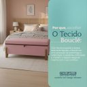 Ver imagem 7 de Puff Recamier Baú Versallies 150 Cm para Sala Quarto Bouclé