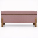 Ver imagem 5 de Puff Recamier Baú Versallies 150 Cm para Sala Quarto Bouclé