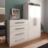 Cômoda 2 Portas 4 Gavetas 1d024 Branco - Pnr Móveis - 1