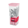 Faqueiro em Inox Sintonia com 25 Peças Simonaggio Rosa - 1