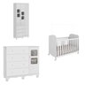 Quarto de Bebê Completo com Guarda Roupa Cômoda com Janela e Berço 100% MDF Uli  - 2