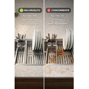 Ver imagem 7 de Calha Úmida Aço Inox Cozinha Profissional Canal Organizador de Sobrepor Bancada 90cm Cozix