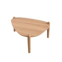 Ver imagem 3 de Mesa de Centro Orgânica 84,4cm Pé de Madeira 28011 Artesano