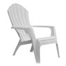 Poltrona Cadeira Adirondack Pavão Jardim Plástico Branca kit4U - 2