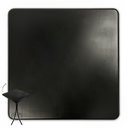 Ver imagem 3 de Cj Mesa Madeira 60x60cm - Bistrô Fixa 98cm + 2 Banquetas 73 - Preta - Liso
