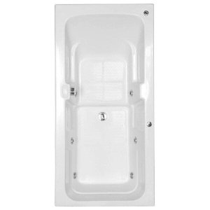 Banheira Hidromassagem Astra Box Super Luxo 120x80x44cm - 04 Jatos Branco Gel-Coat P1 com Aquece