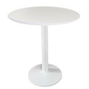 Ver imagem 1 de Mesa Zeta Ferro Branco 75 Cm (alt) Disco Redondo Tampo Mdp Redondo 70 Cm (larg) X 2,5 Cm (alt)