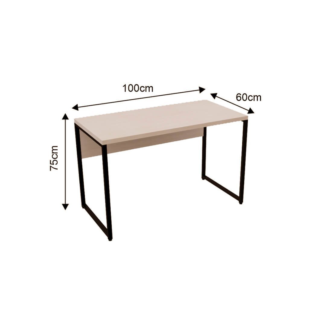 Mesa para Escritório Retangular 100cm Patina - 2