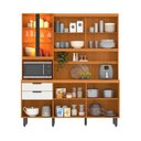 Ver imagem 3 de Kit Armário Cozinha Completa Murano 7 Portas 2 Gavetas Freijo Off White Poliman