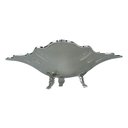 Ver imagem 2 de Centro de Mesa em Metal Prateado - 7x18cm - Detalhes Antigos: Centro de Mesa de Luxo
