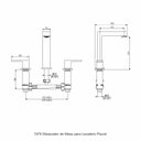 Ver imagem 3 de Torneira Misturador de Pia para Banheiro - Preto Fosco - Color Flaunt Perflex