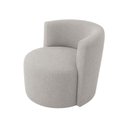 Ver imagem 4 de Poltrona Estofada 74cm x 68cm x 70cm Redonda Confortável para Sala ou Recepção Formato Orgânico