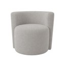 Ver imagem 2 de Poltrona Estofada 74cm x 68cm x 70cm Redonda Confortável para Sala ou Recepção Formato Orgânico