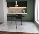 Ver imagem 1 de Mesa de Jantar Redonda 110cm Preto Clips 3 Pés Ferro Preto