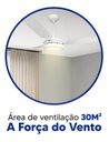 Ver imagem 4 de Ventilador de Teto Valen com Led Branco Quente Motor Grande Potente