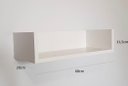 Ver imagem 2 de Kit 3 Prateleiras para Livros, Decoração 60cm X 20cm X 11,5cm 100% Mdf Branco Branco