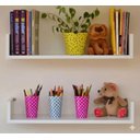 Ver imagem 1 de Kit 3 Prateleiras para Livros, Decoração 60cm X 20cm X 11,5cm 100% Mdf Branco Branco
