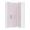 Guarda Roupas Modulado de Canto Reto 2 Peças com 4 Portas Alpes Luciane Móveis - 3