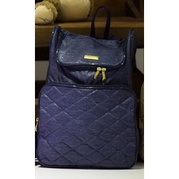 Mochila Bolsa Maternidade Impermeável Enxoval Bebê Original Mithi Azul escuro - 2