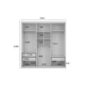 Ver imagem 5 de Guarda-Roupa Casal com Espelho 3 Portas 3 Gavetas Hórizon