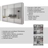 Guarda-Roupa Casal com Espelho 3 Portas 3 Gavetas Hórizon - 7