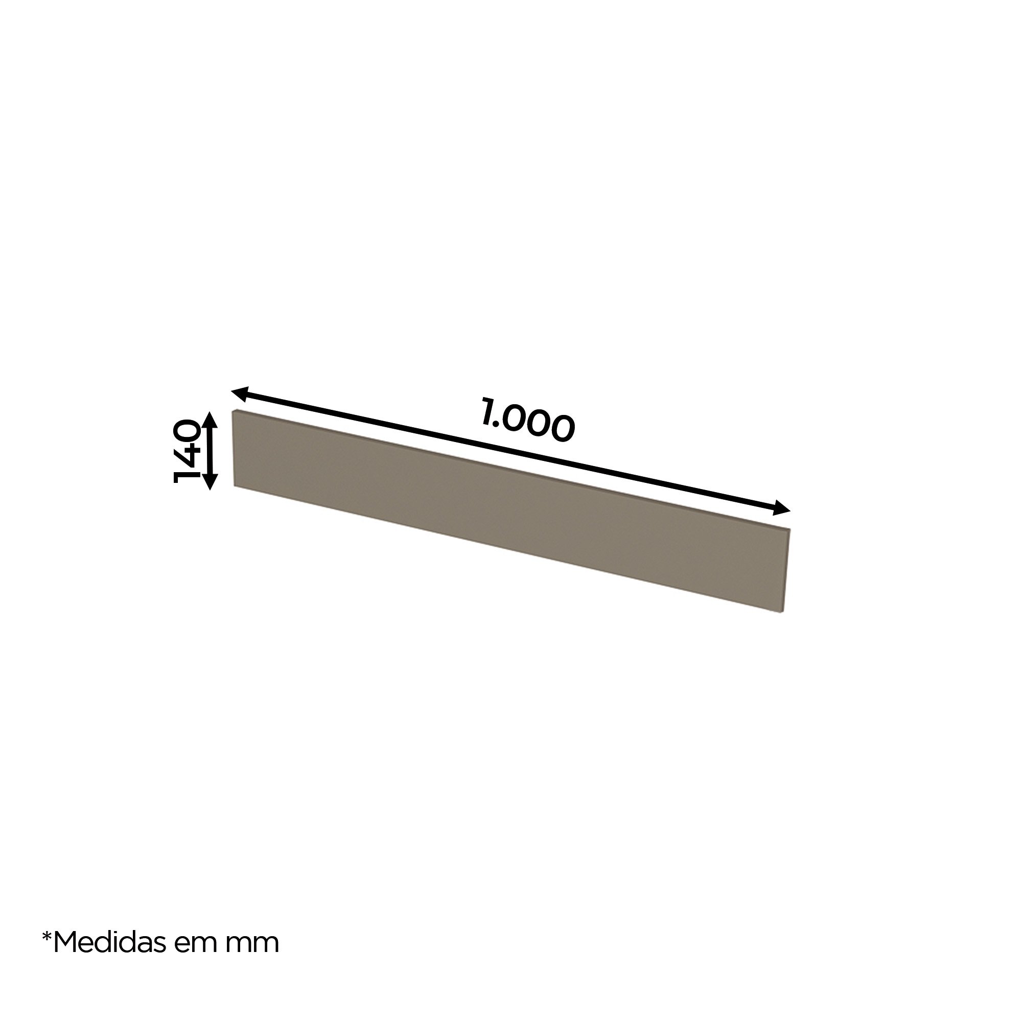 Rodapé para Balcão MDF 100cm Connect  - 2
