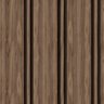 Papel de Parede Estilo Ripado Madeira Nogueira Marrom 9m - 1