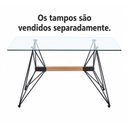 Ver imagem 3 de Base para Mesa Liverpool em Aço para Tampo 140x80cm Preto
