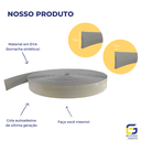 Ver imagem 3 de Rodapé Eva Autocolante Flexível Ocean 7cmx1cm 25 Metros - Cinza