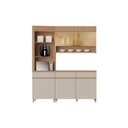 Ver imagem 1 de Cozinha Modulada Nesher Realeza 3 Peças Cz106 Carvalho/greice