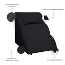 Ver imagem 3 de Escada Pet 46cm Estofada para Cachorro Nuvem R01 Veludo Cinza Escuro - Annie Decor