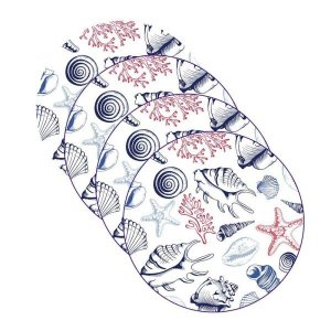 Sousplat Fundo do Mar - 4 Peças - sem Base