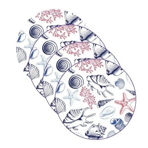 Sousplat Fundo do Mar - 4 Peças - sem Base