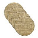 Ver imagem 1 de Sousplat Estampa Juta Impressa Tecido Microfibra - 4 Peças - sem Base