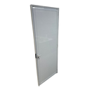 Ver imagem 2 de Porta de Aluminio Lambril Branco com Maçaneta Linha 25 - 210x70 Esquerda