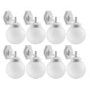Ver imagem 1 de Kit 8 Luminária Globo Leitoso 10x20cm Arandela Parede Branco